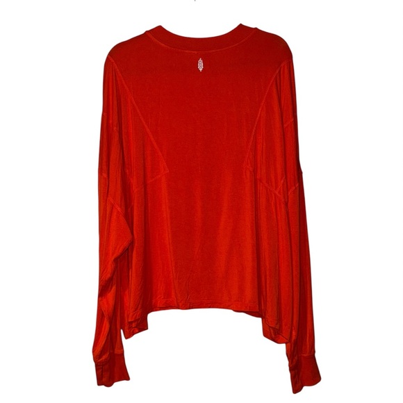 Free People Movement Runner Up Long Sleeve In Flame Size L - Picture 3 of 7